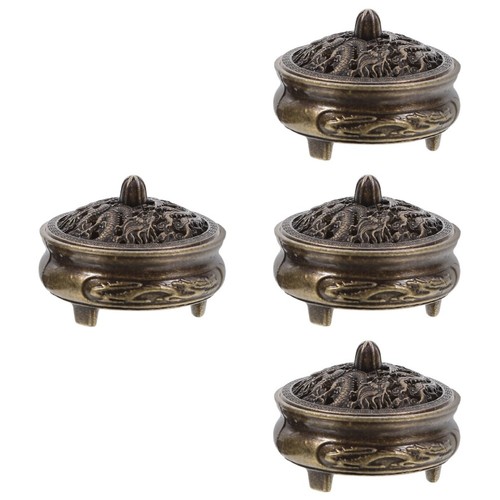 Golden metal incense - golden,