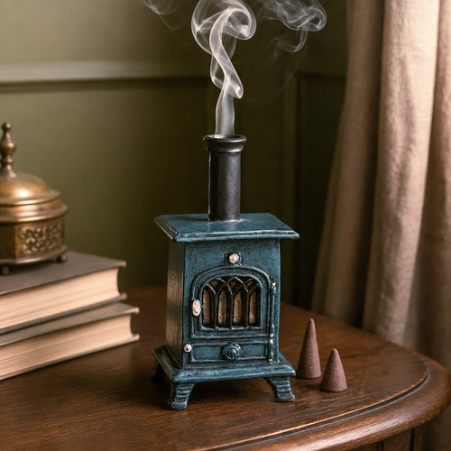 Stove incense cone burner with - stove,