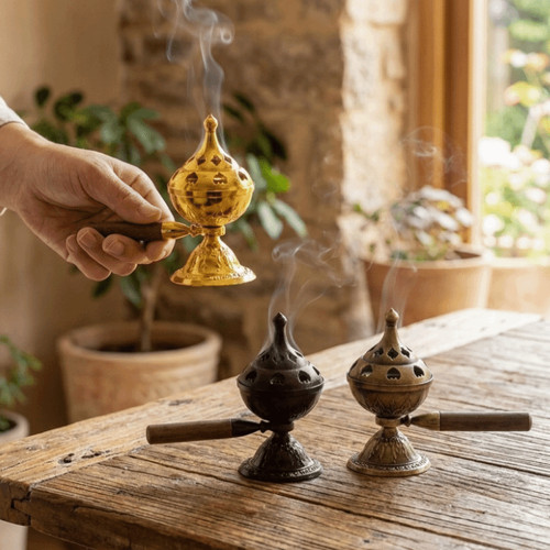 Handheld incense burner - handheld,